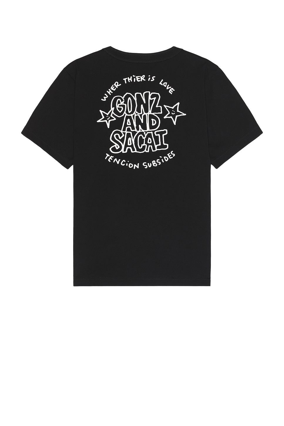 Image 1 of Sacai Gonz T-Shirt in Black