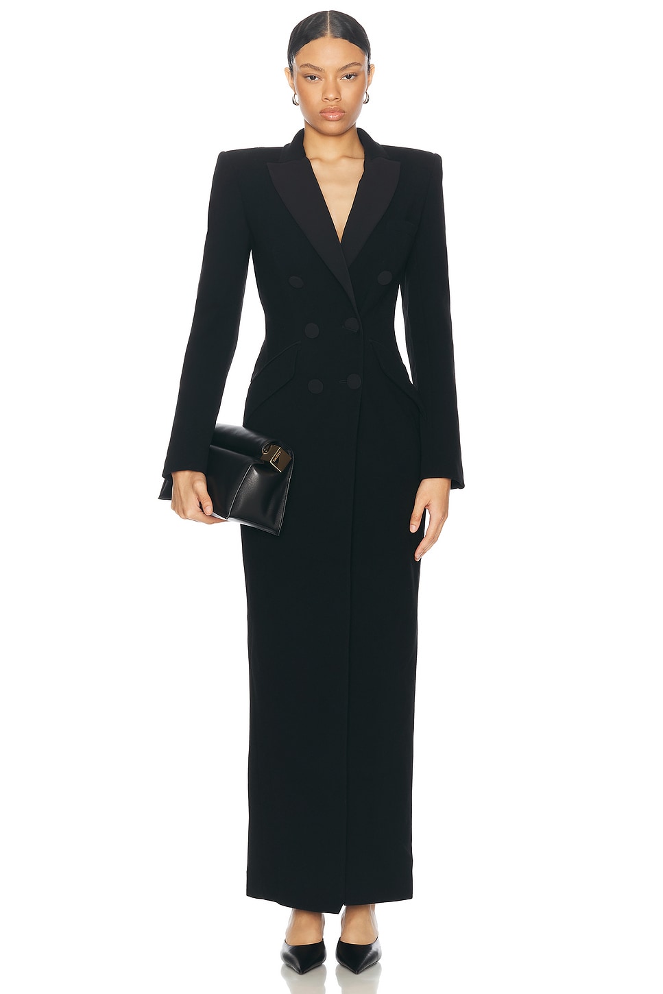 Shop Sans Faff Amberly Evening Blazer Dress In Black