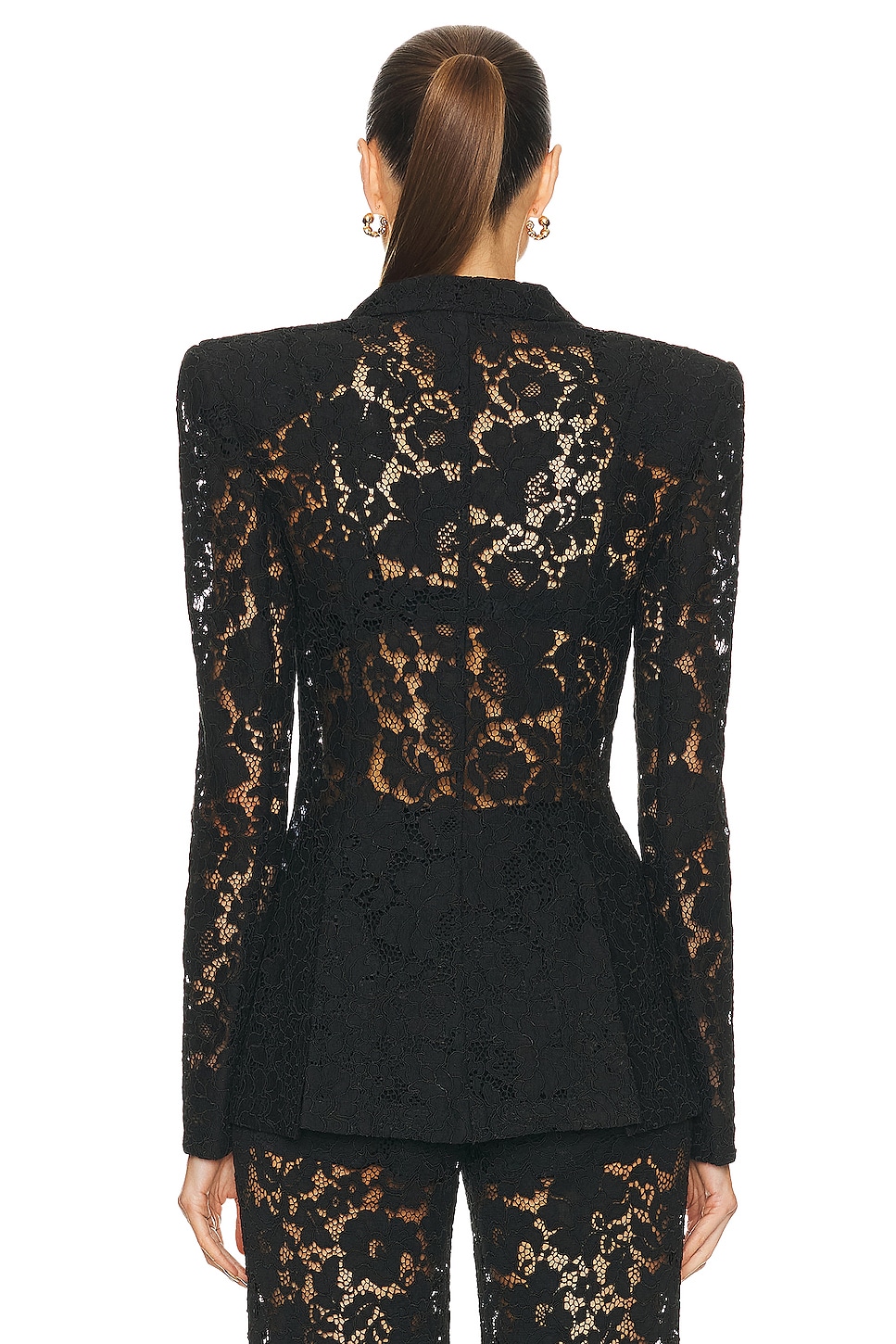 Image 3 of SANS FAFF Kensington Lace Blazer in Black