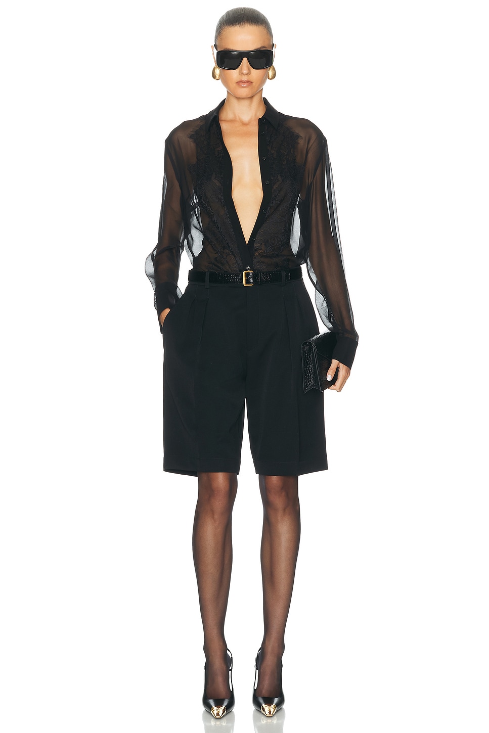 Chelsea Silk Lace Blouse