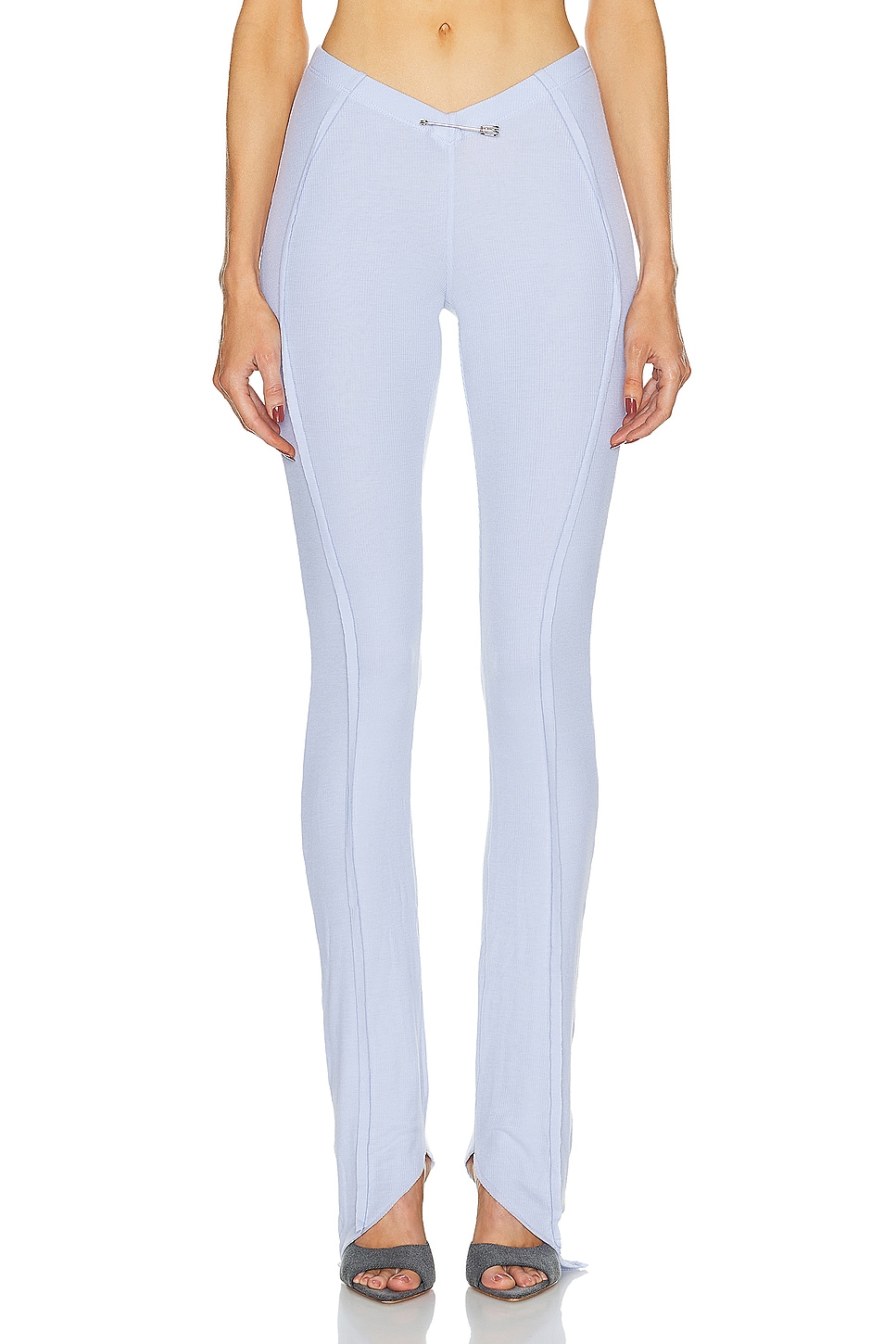 Image 1 of SAMI MIRO VINTAGE Asymmetric Pants in Blue Lace