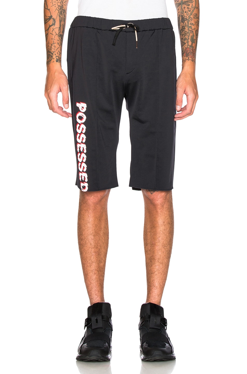 Image 1 of Satisfy Warm Up Shorts in Warm Black
