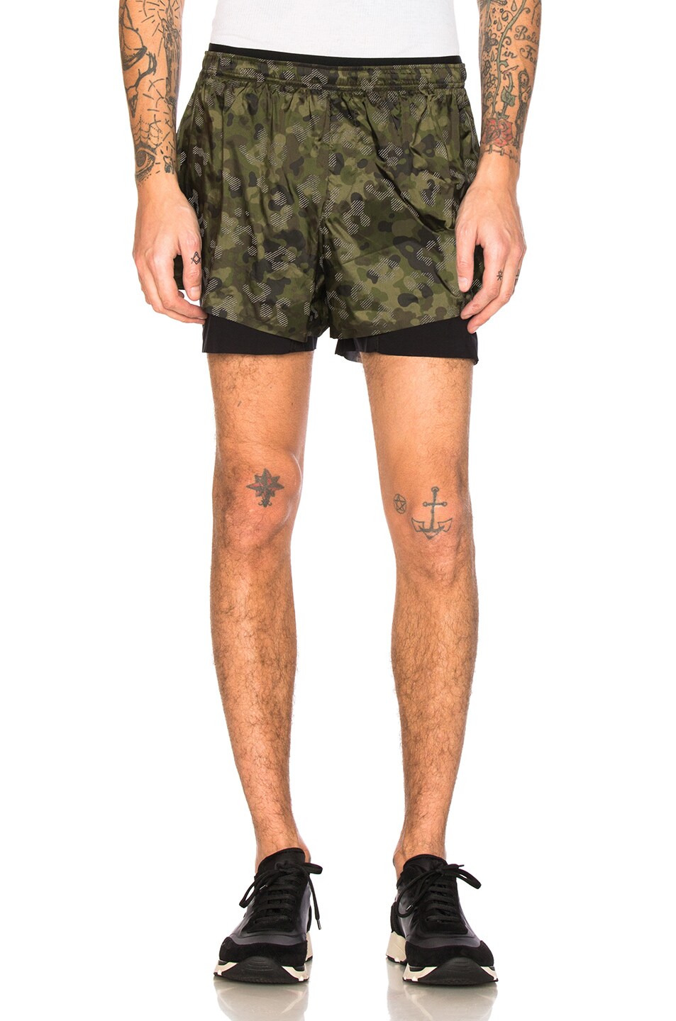 Image 1 of Satisfy Short Distance 3" Shorts in Camo