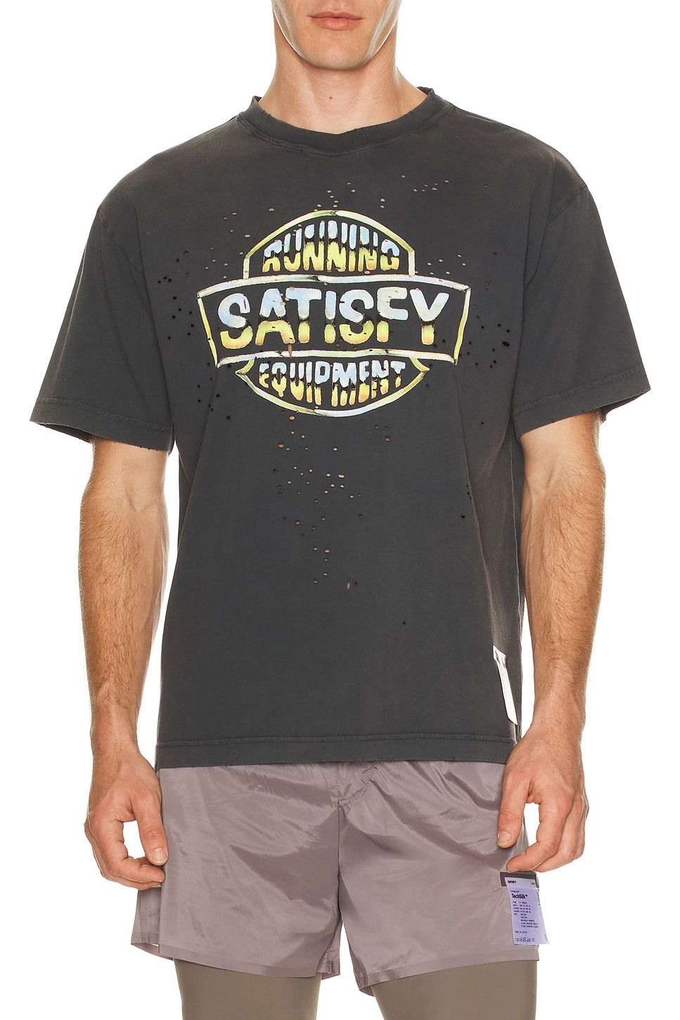 Image 1 of Satisfy Mothtech Tee in Aged Black