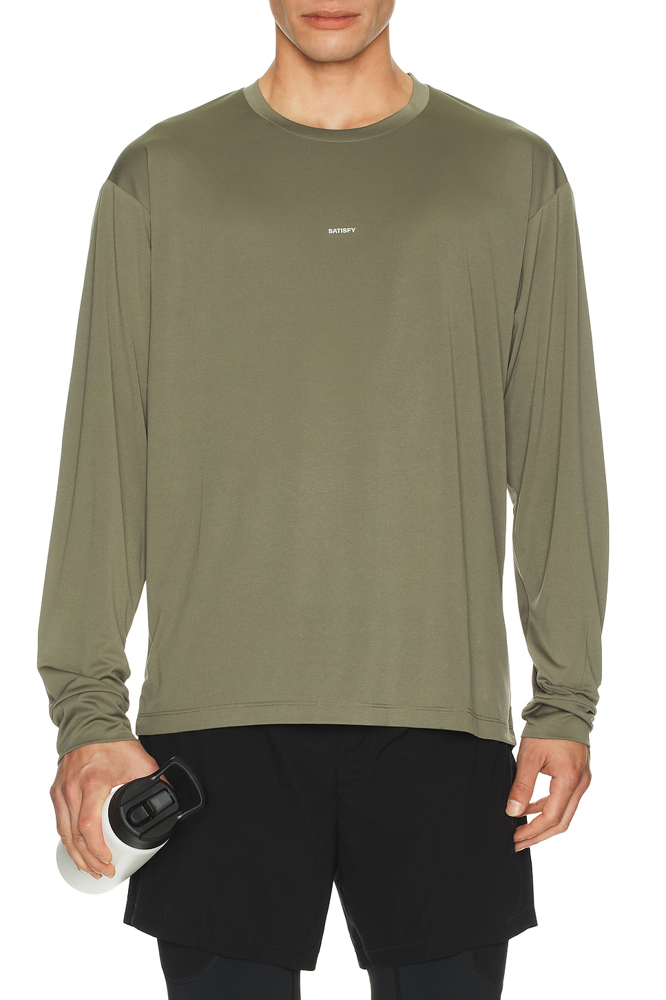 Image 1 of Satisfy Auralite Long Tee in Dusty Olive