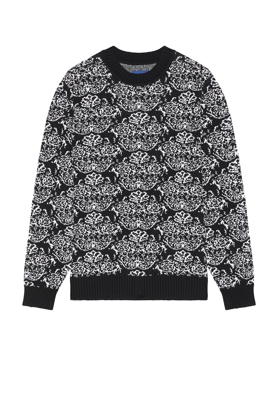 Image 1 of SATURDAYS NYC Greg Tapestry Sweater in Black