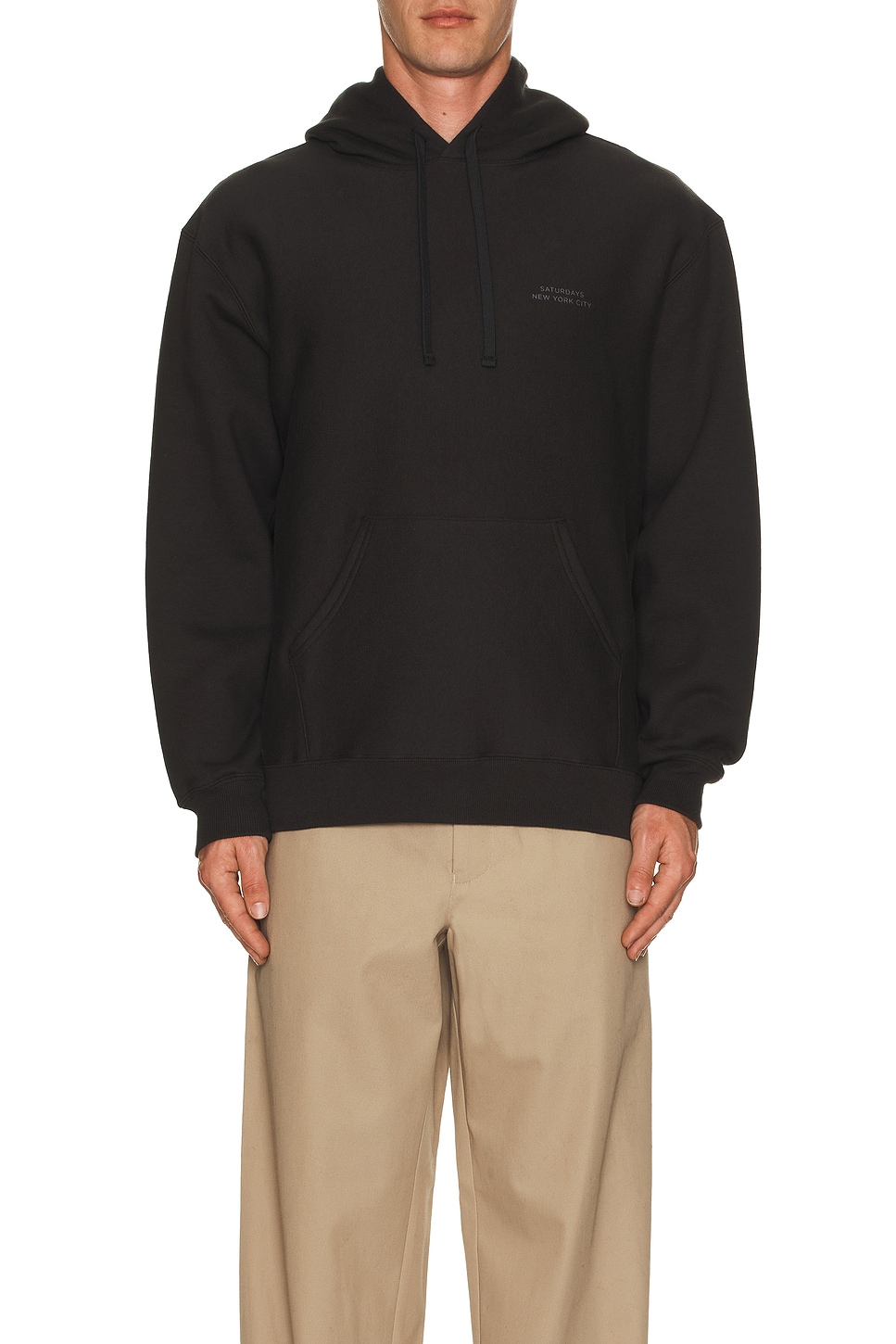 Image 1 of SATURDAYS NYC Ditch Wool Blend Hoodie in Charcoal