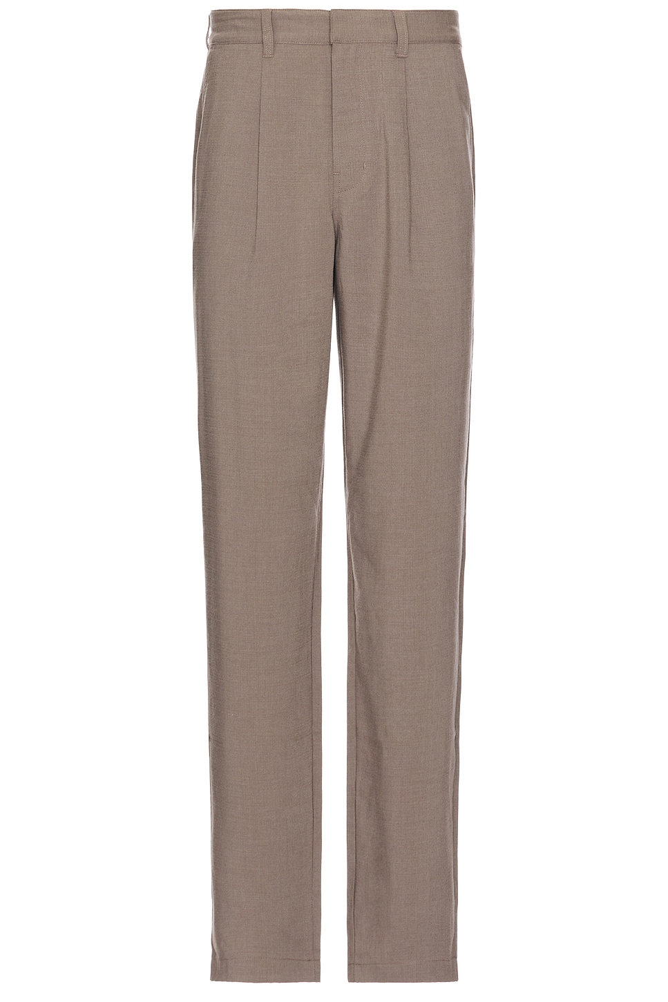 Image 1 of SATURDAYS NYC George Wool Gabardine Trouser in Taupe