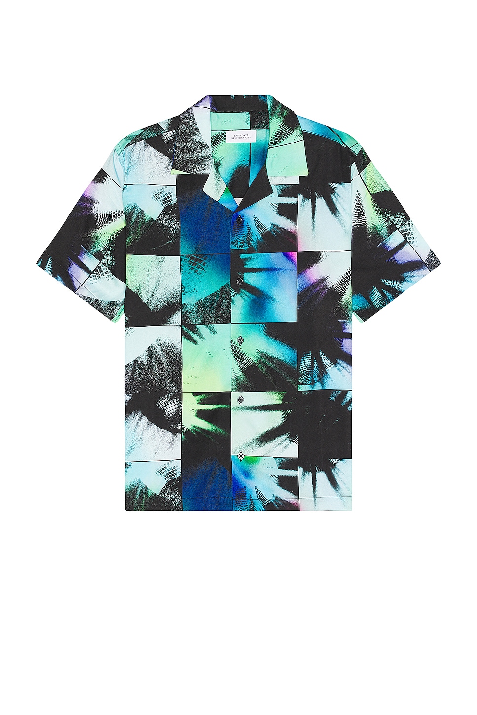Image 1 of SATURDAYS NYC Canty Disco Shirt in Waterspout