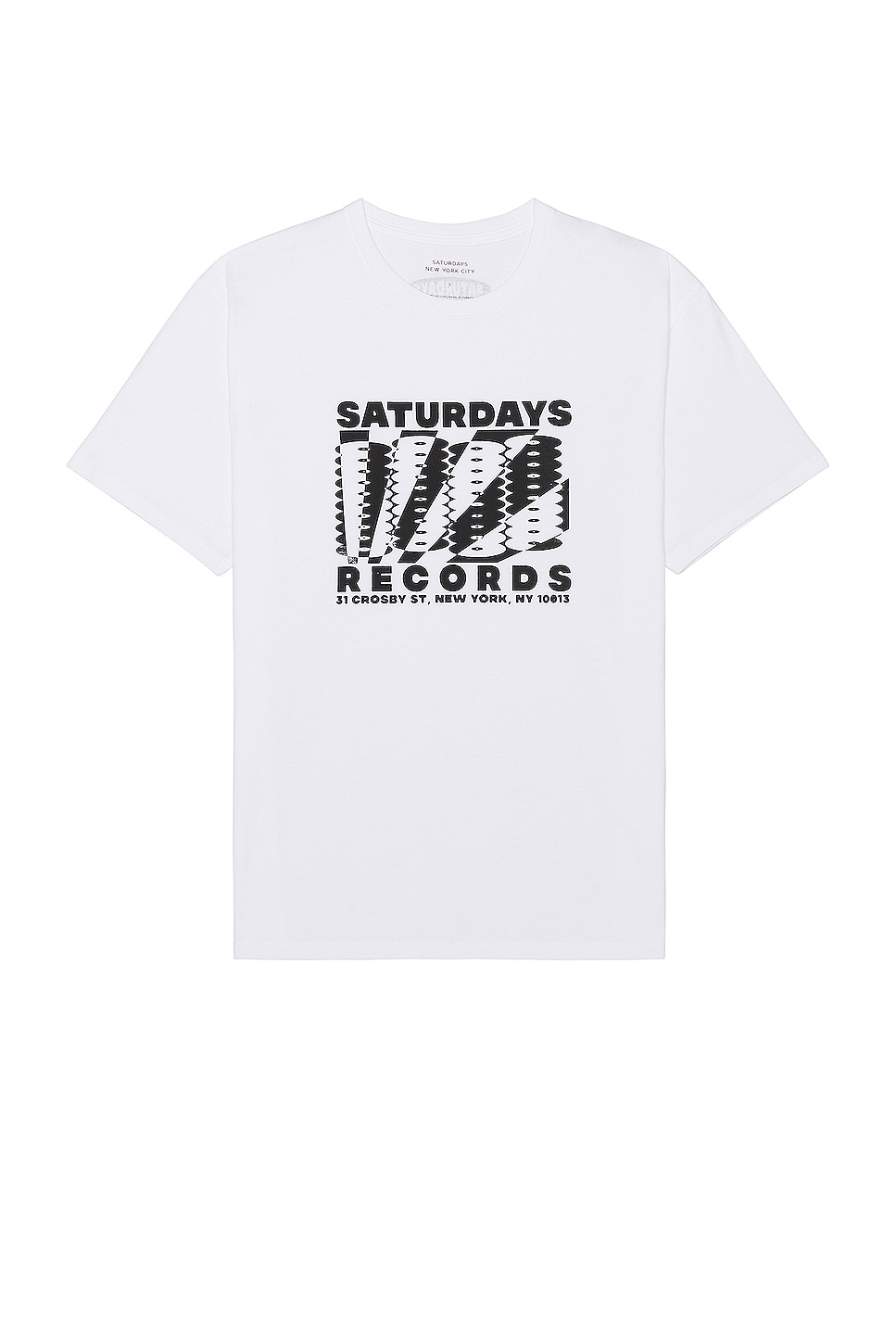 Image 1 of SATURDAYS NYC Records Tee in White