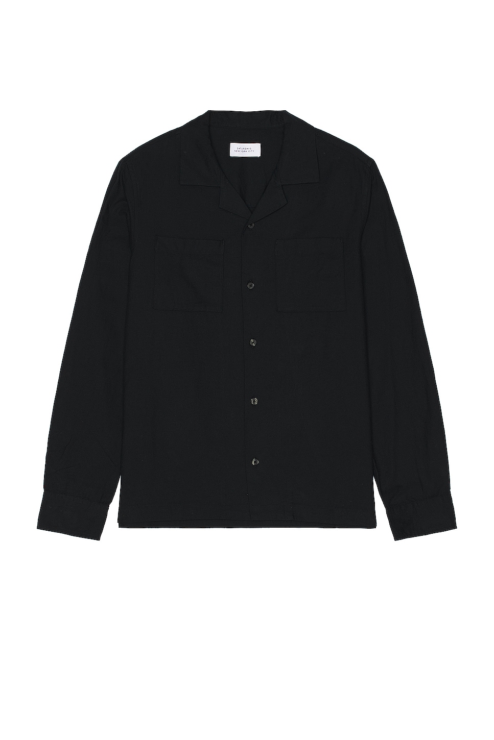 Image 1 of SATURDAYS NYC Marco Wool Shirt in Black