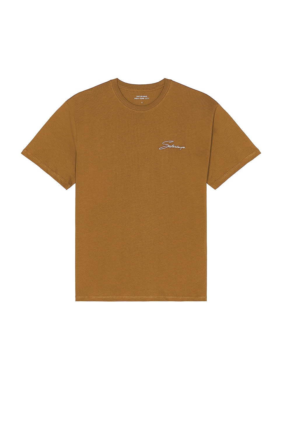 Image 1 of SATURDAYS NYC Signature Standard Tee in Camel