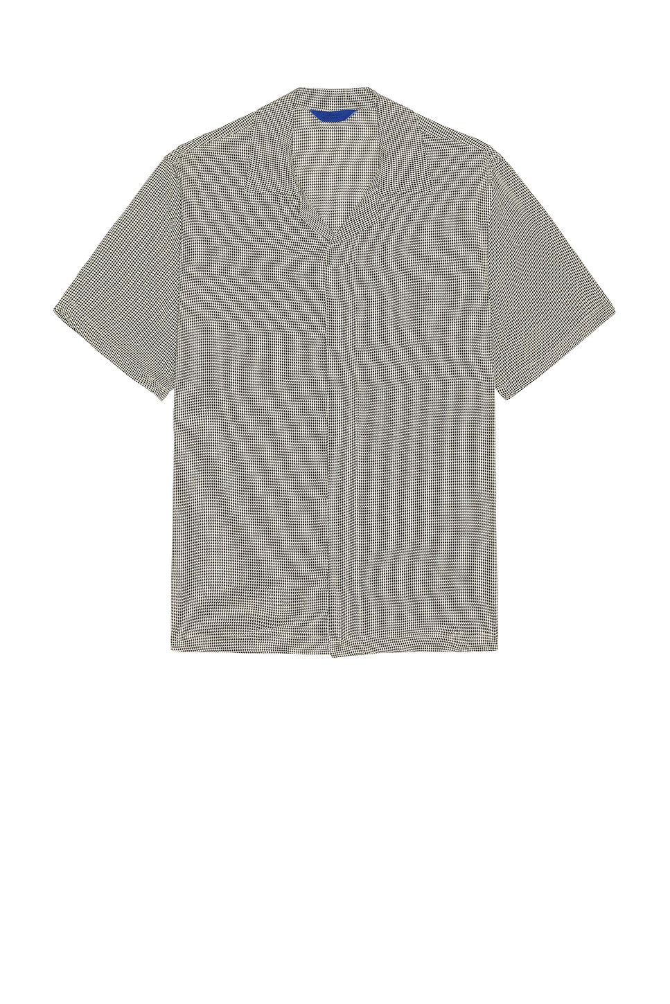 Image 1 of SATURDAYS NYC York Mini Houndstooth Short Sleeve Shirt in Bungee