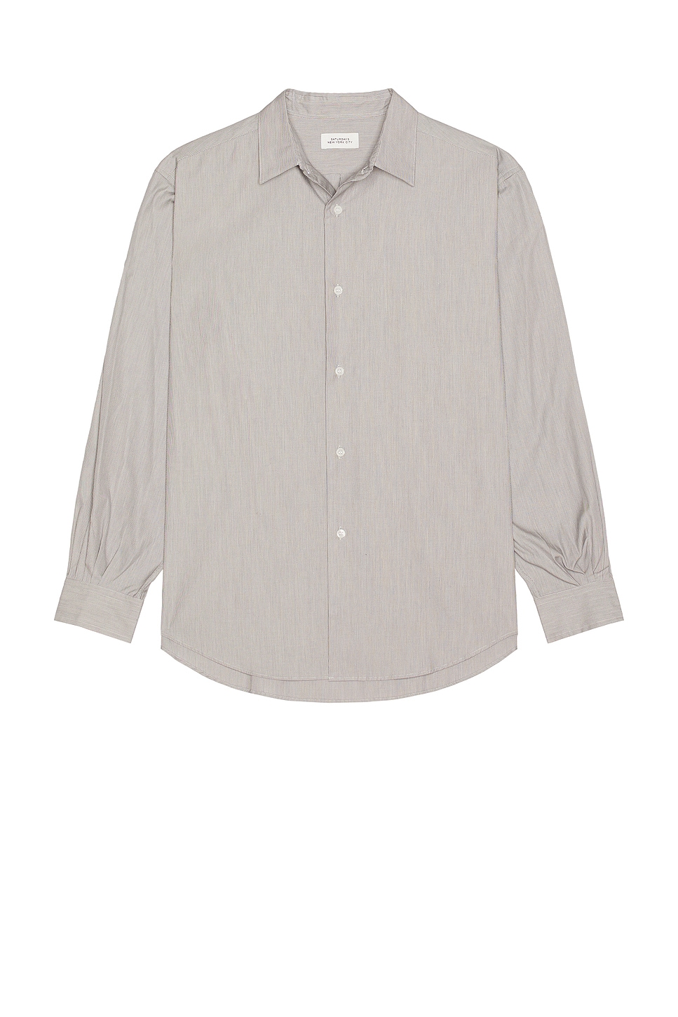 Regular Collar Stripe Shirt in Blue