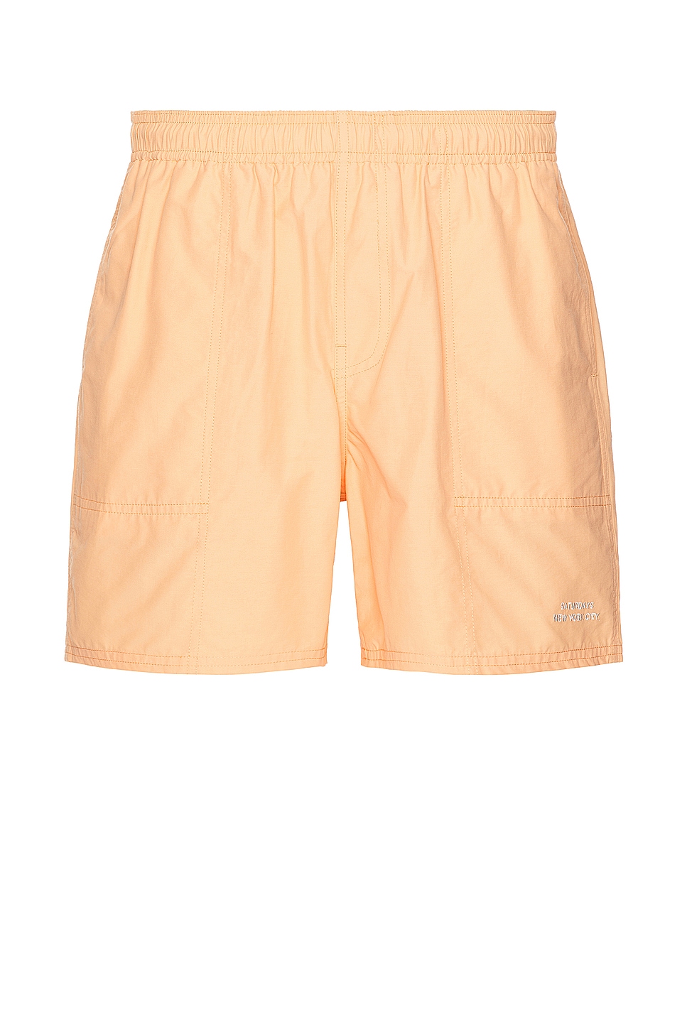 Image 1 of SATURDAYS NYC Talley Swim Short in Apricot Wash