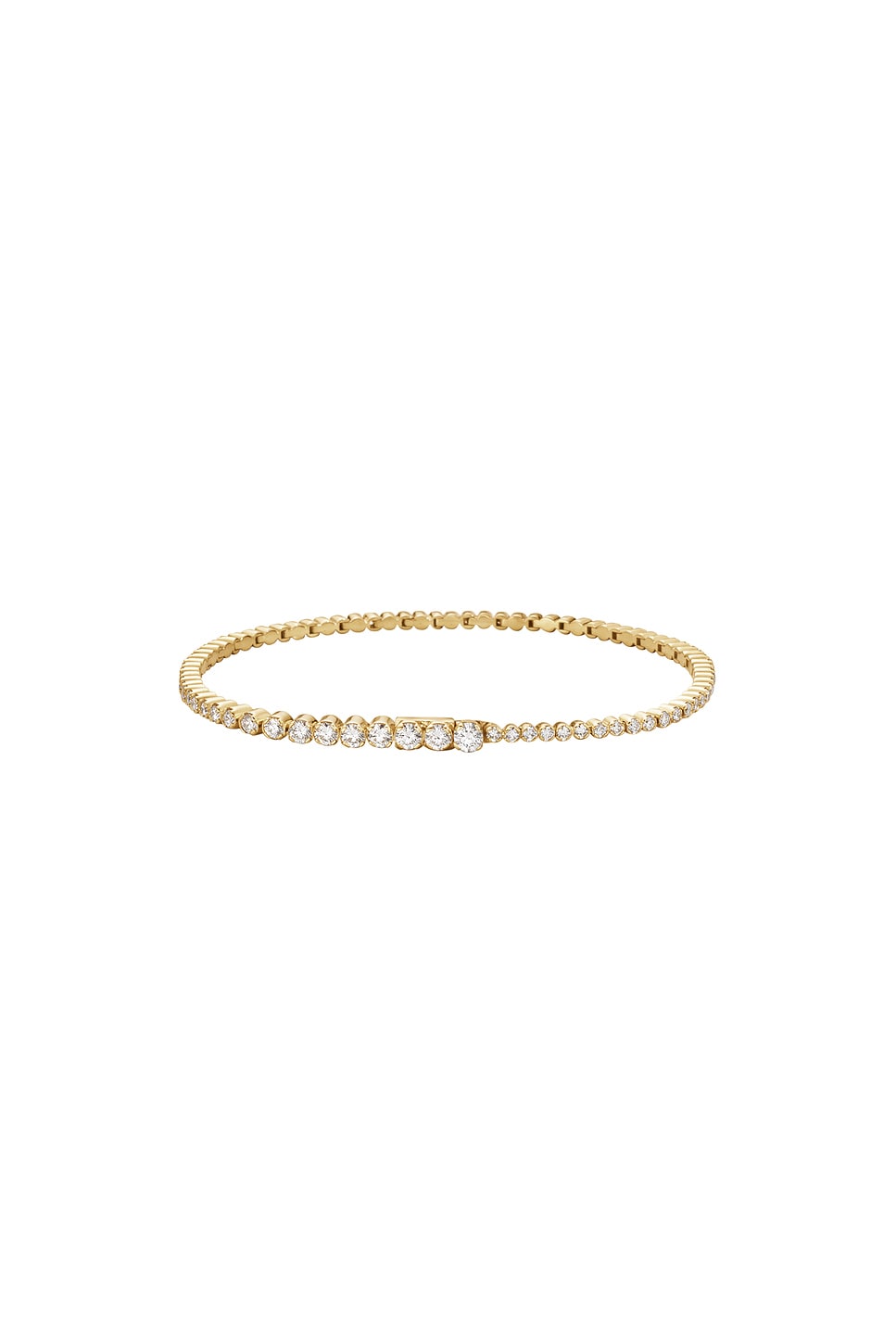 Tennis Nuage Bracelet in Metallic Gold