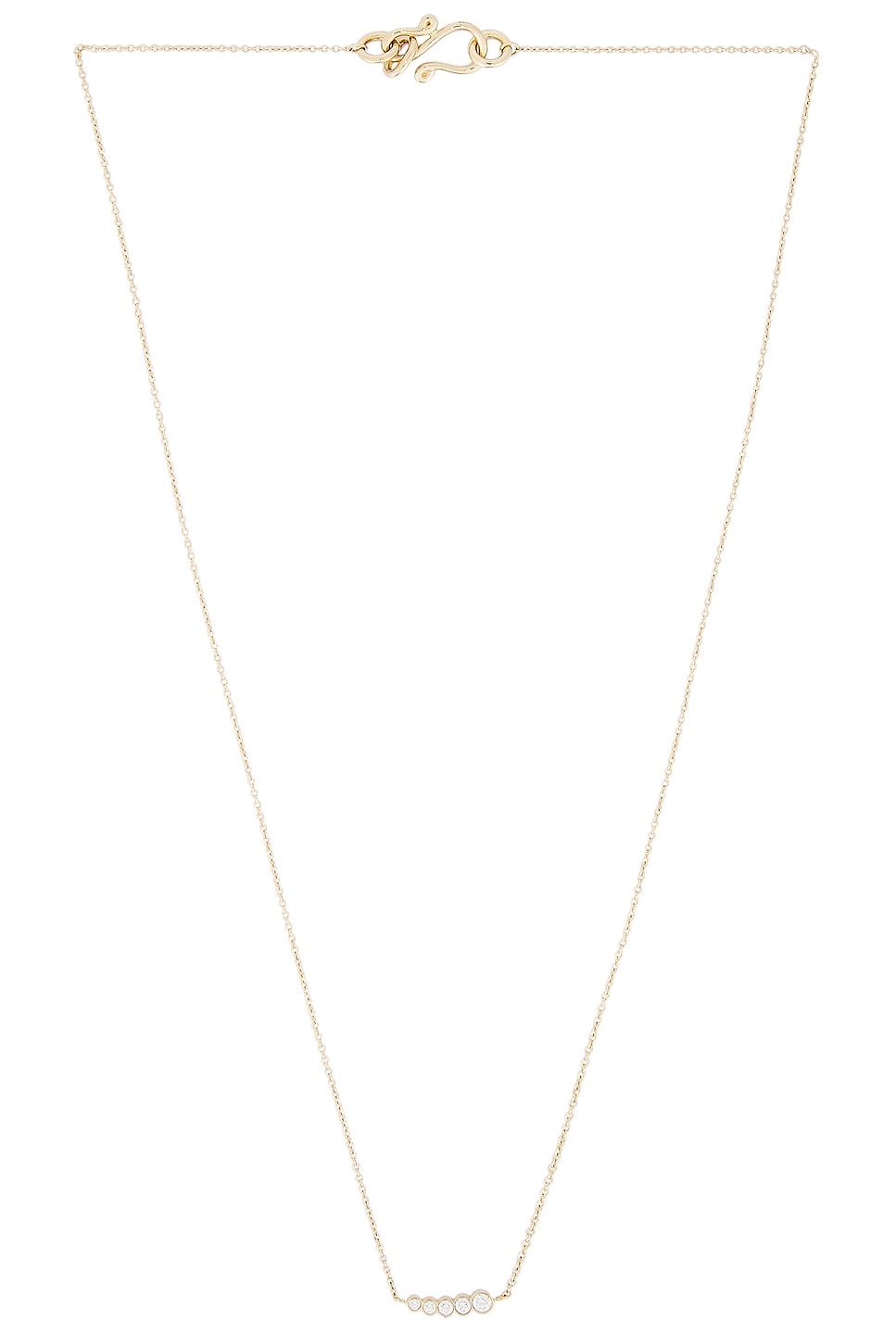 Image 1 of Sophie Bille Brahe Lune Necklace in 18k Recycled Yellow Gold & Diamonds