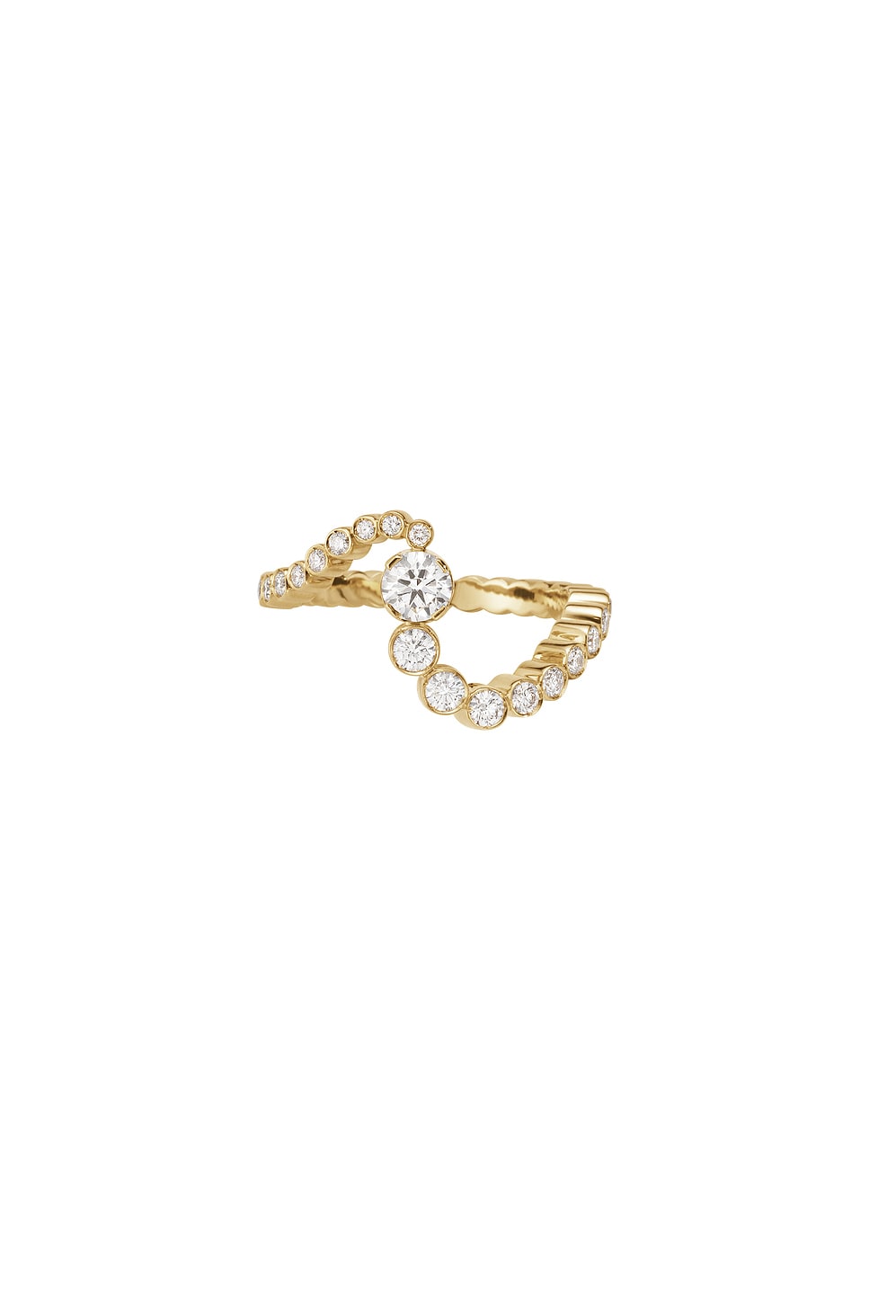 Sophie Bille Brahe 18k Yellow Gold Ocean Sky Diamond Ring