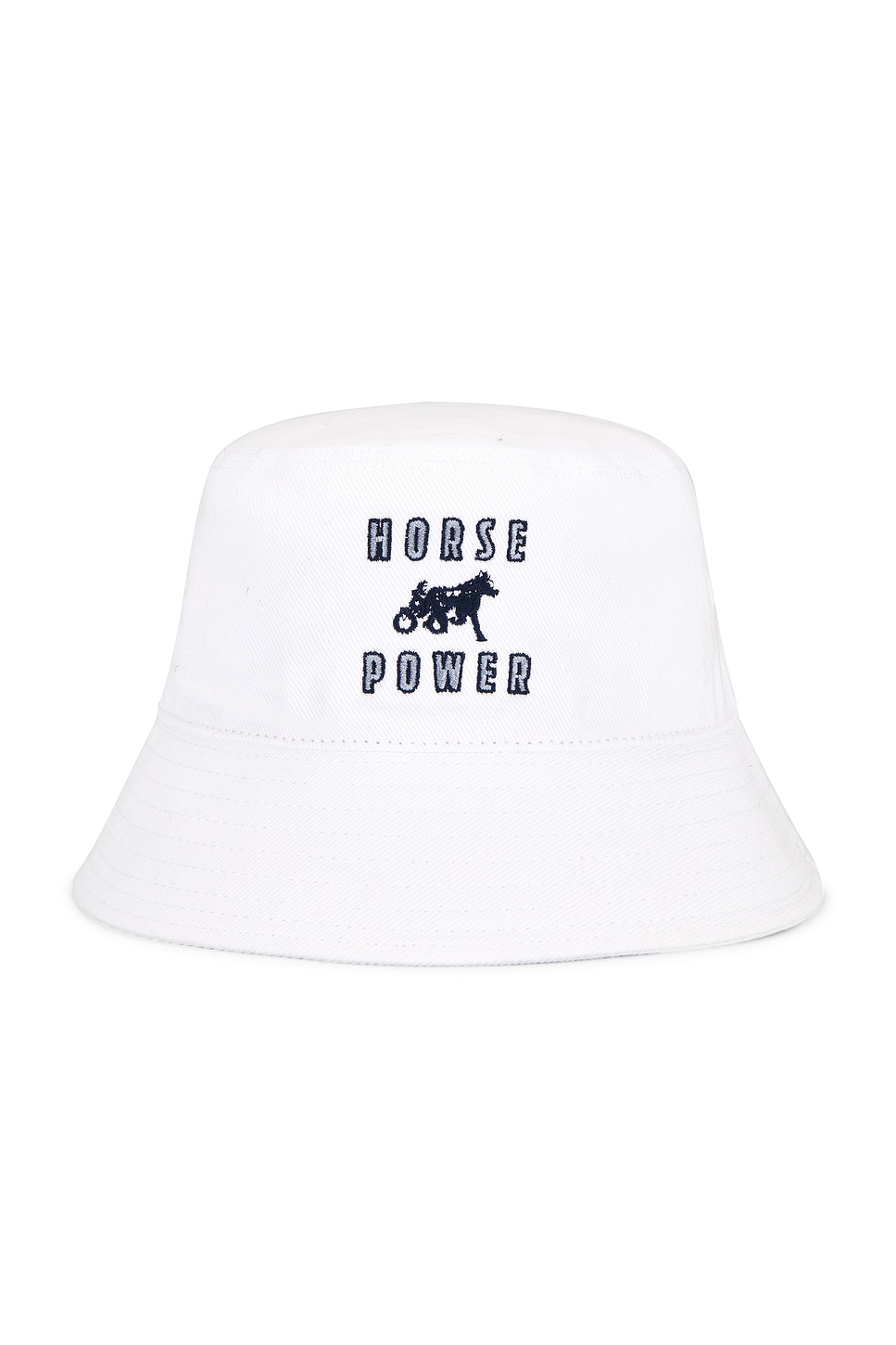 Siegelman Stable Embroidered Bucket Hat In White