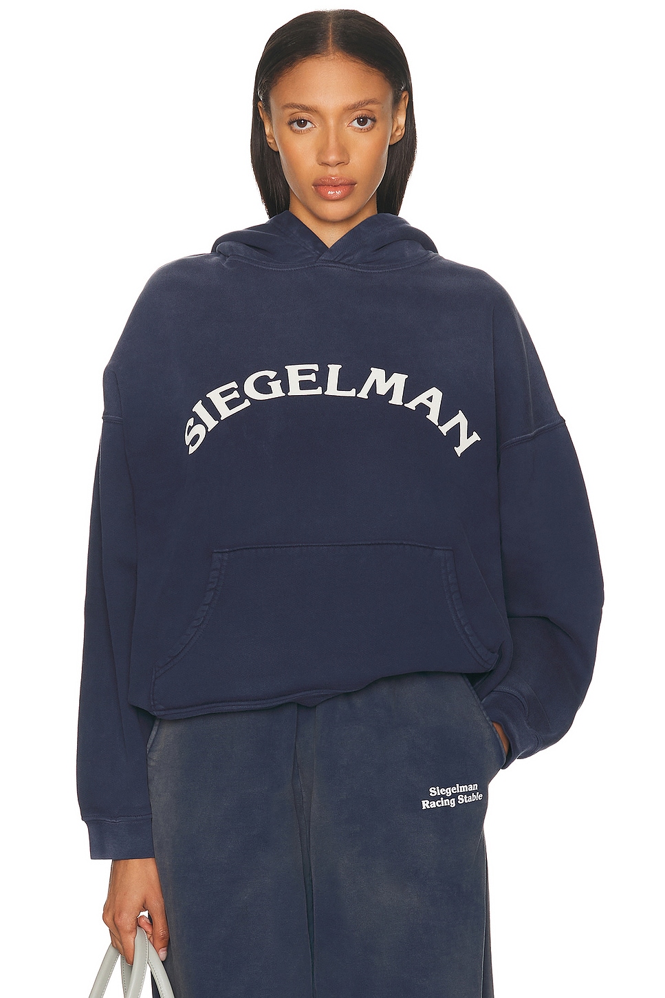 Racing Stable Hoodie in Navy
