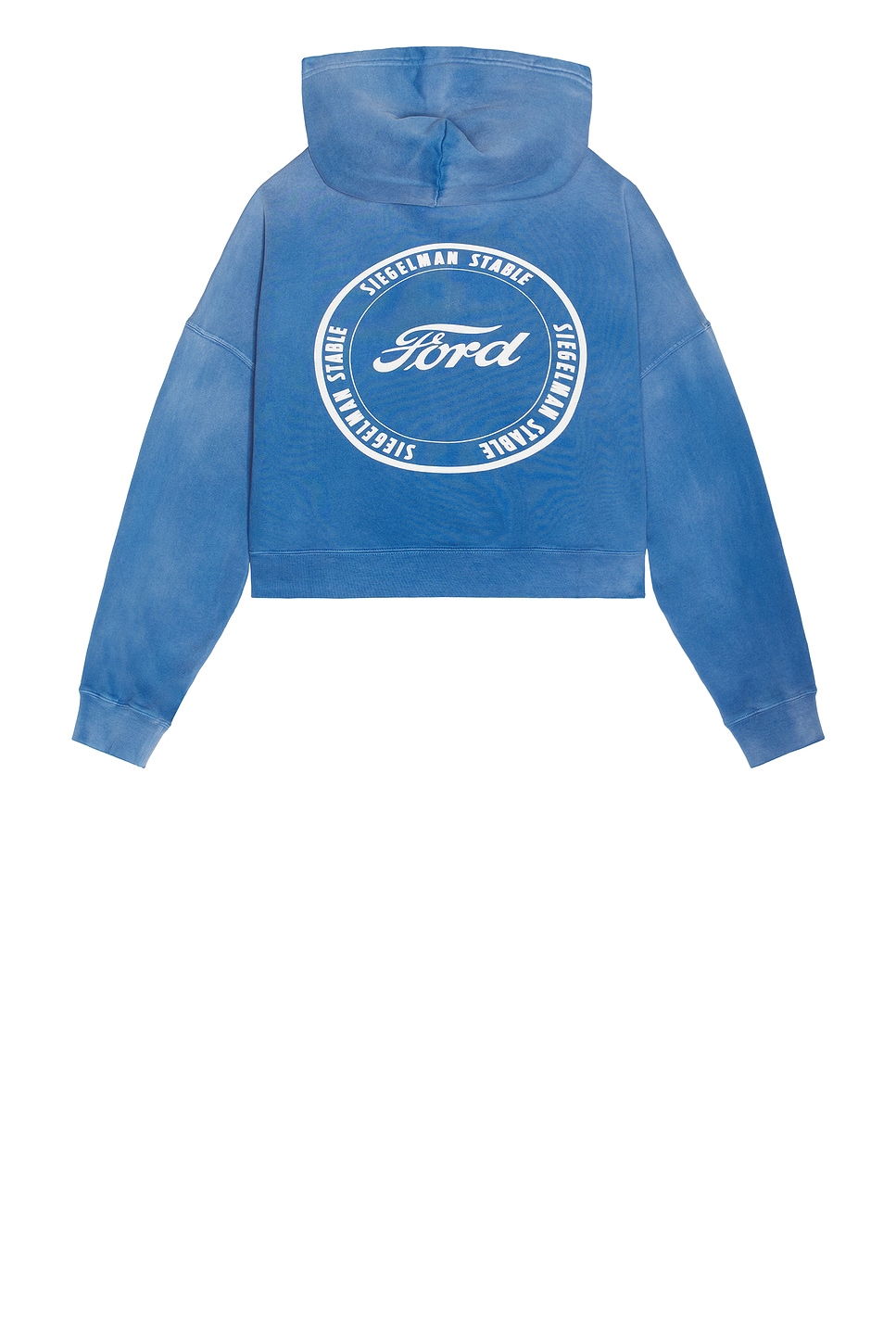 Image 1 of Siegelman Stable x Ford Printed Oversized Zip Hoodie in Ford Blue