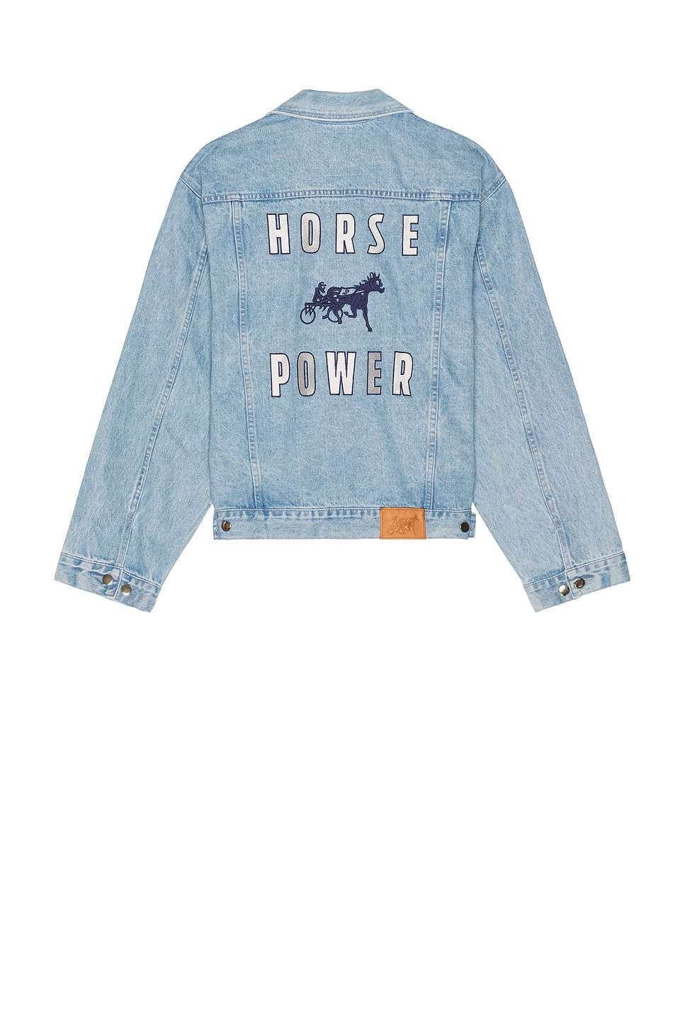 Image 1 of Siegelman Stable x Ford Patched Denim Jacket in Blue Indigo