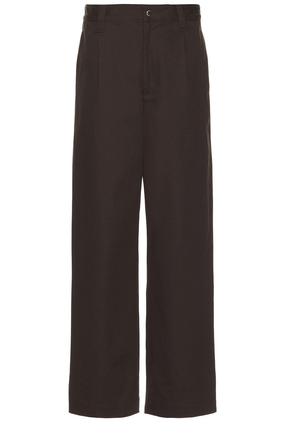 Image 1 of Siegelman Stable x FWRD Pleated Pant in Dark Brown