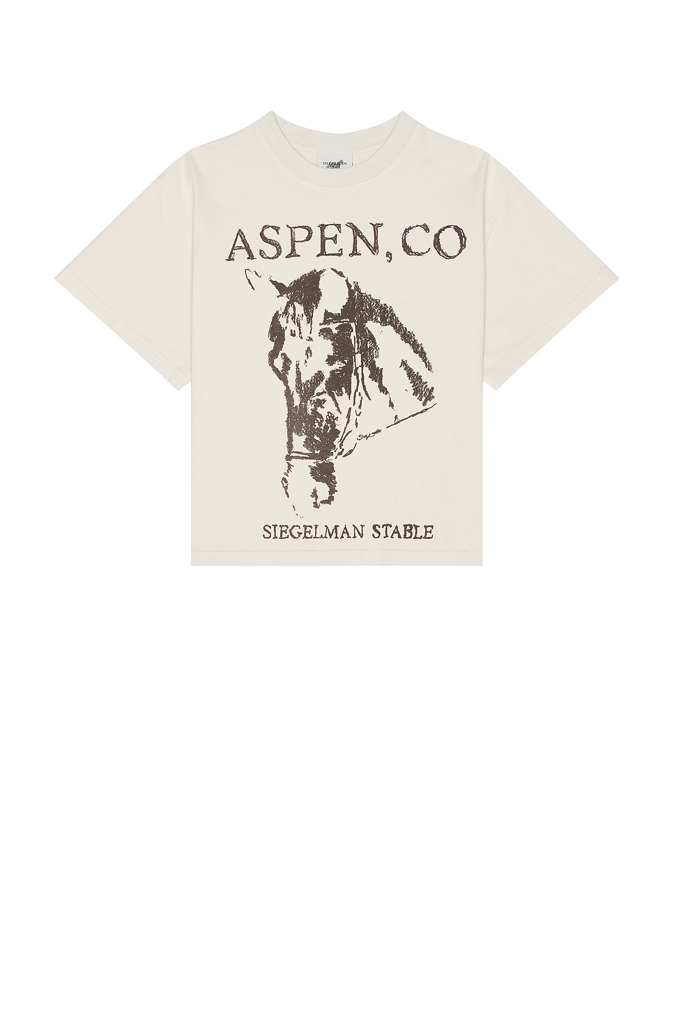 Image 1 of Siegelman Stable x FWRD Crop Tee in White Sand