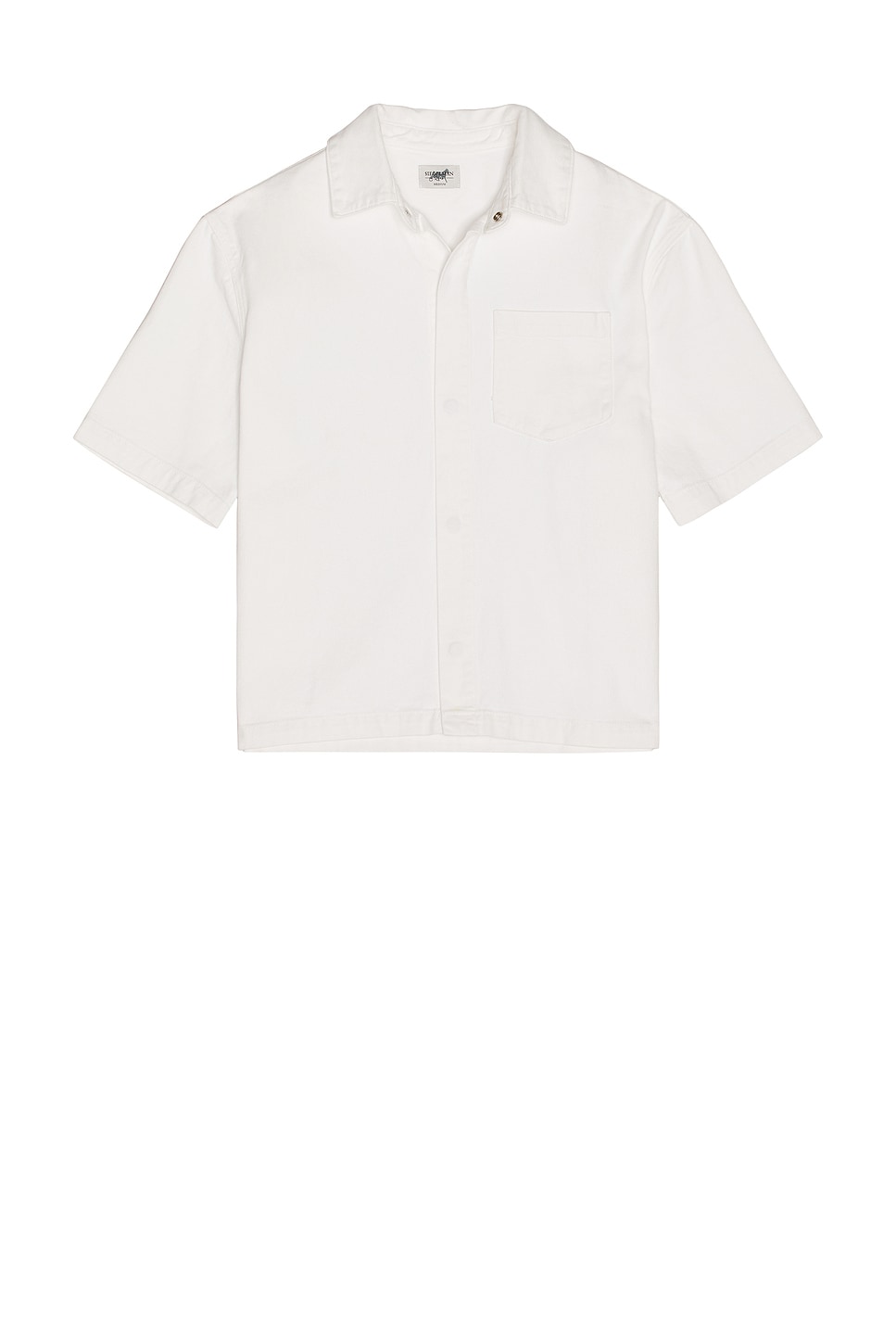 Image 1 of Siegelman Stable Short Sleeve Button Down in White