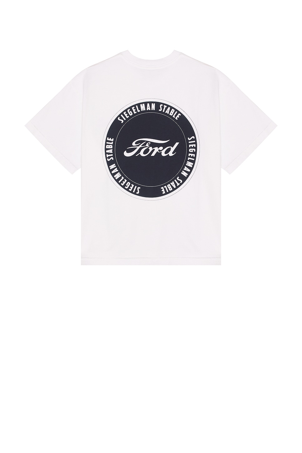Image 1 of Siegelman Stable Printed Graphic Crop T-Shirt in White