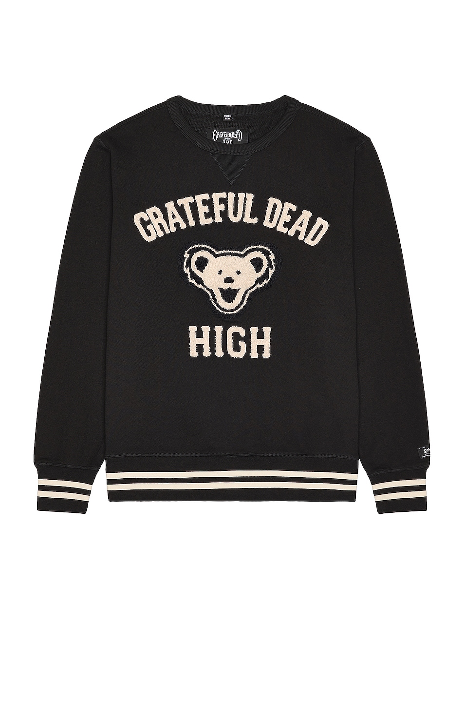 Image 1 of Schott NYC x Grateful Dead Crew Neck Sweater in Black