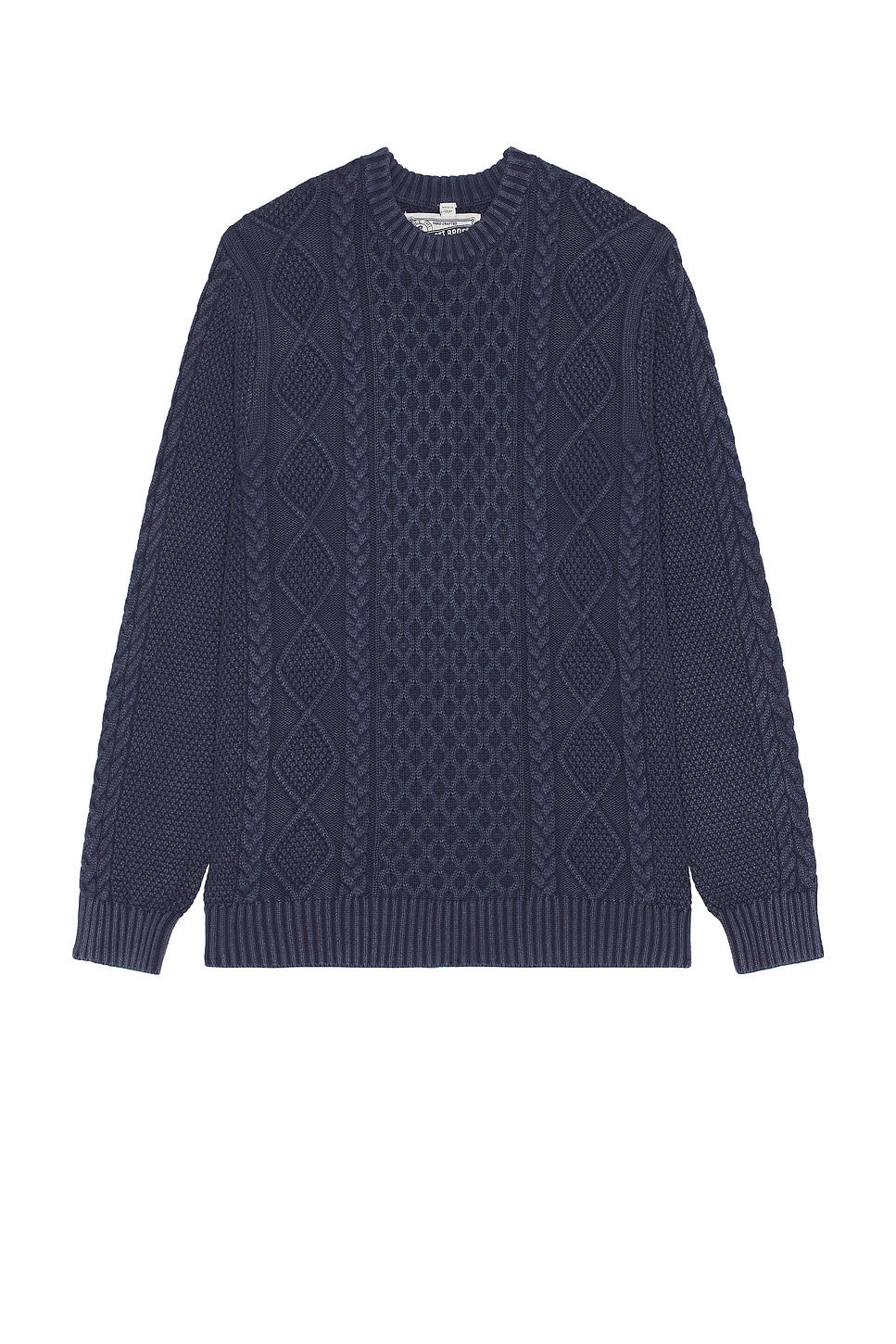 Image 1 of Schott Stonewashed Sweater in Navy