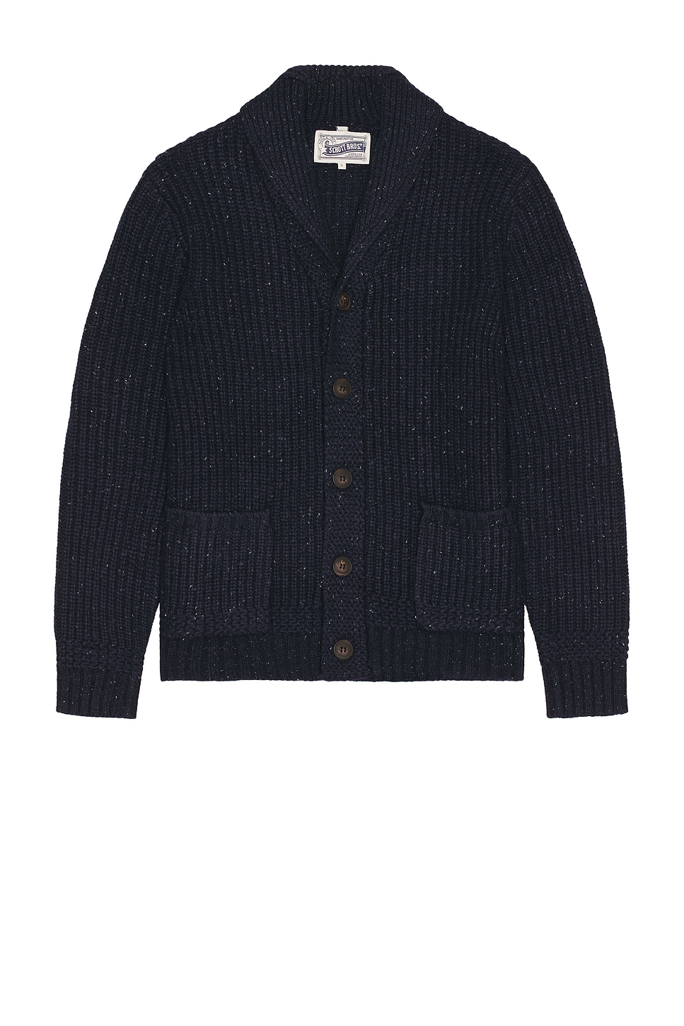 Image 1 of Schott Donegal Cardigan in Navy