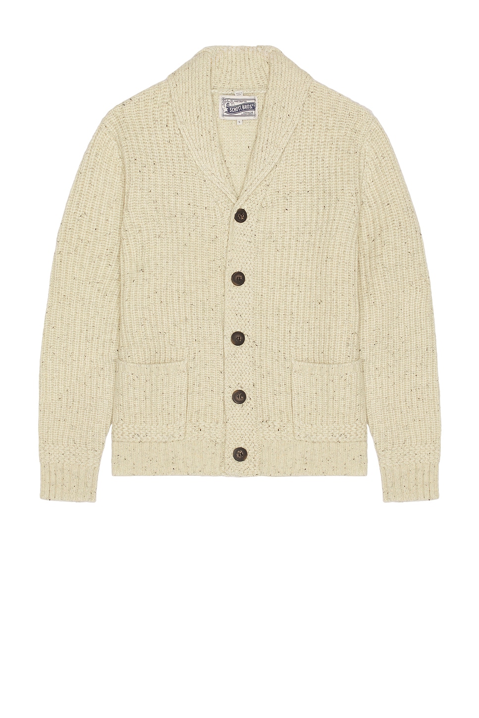 Image 1 of Schott Donegal Cardigan in Off White