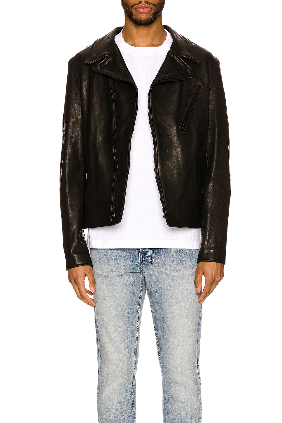 Image 1 of Schott Raven Lambskin Perfecto in Black