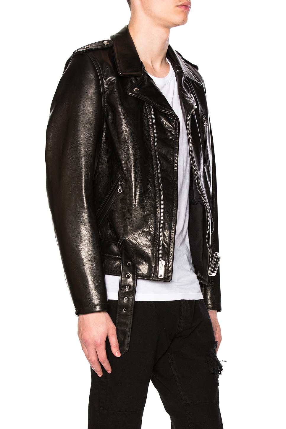 SCHOTT PEBBLED MOTO JACKET