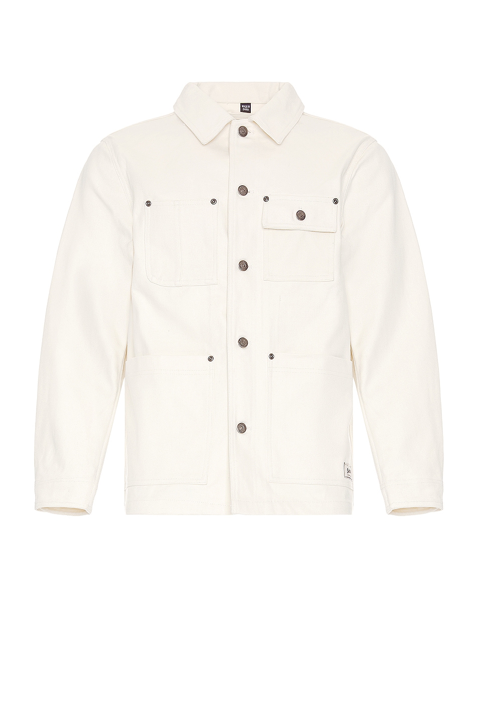 Image 1 of Schott Unlined Chore Jacket in Off White