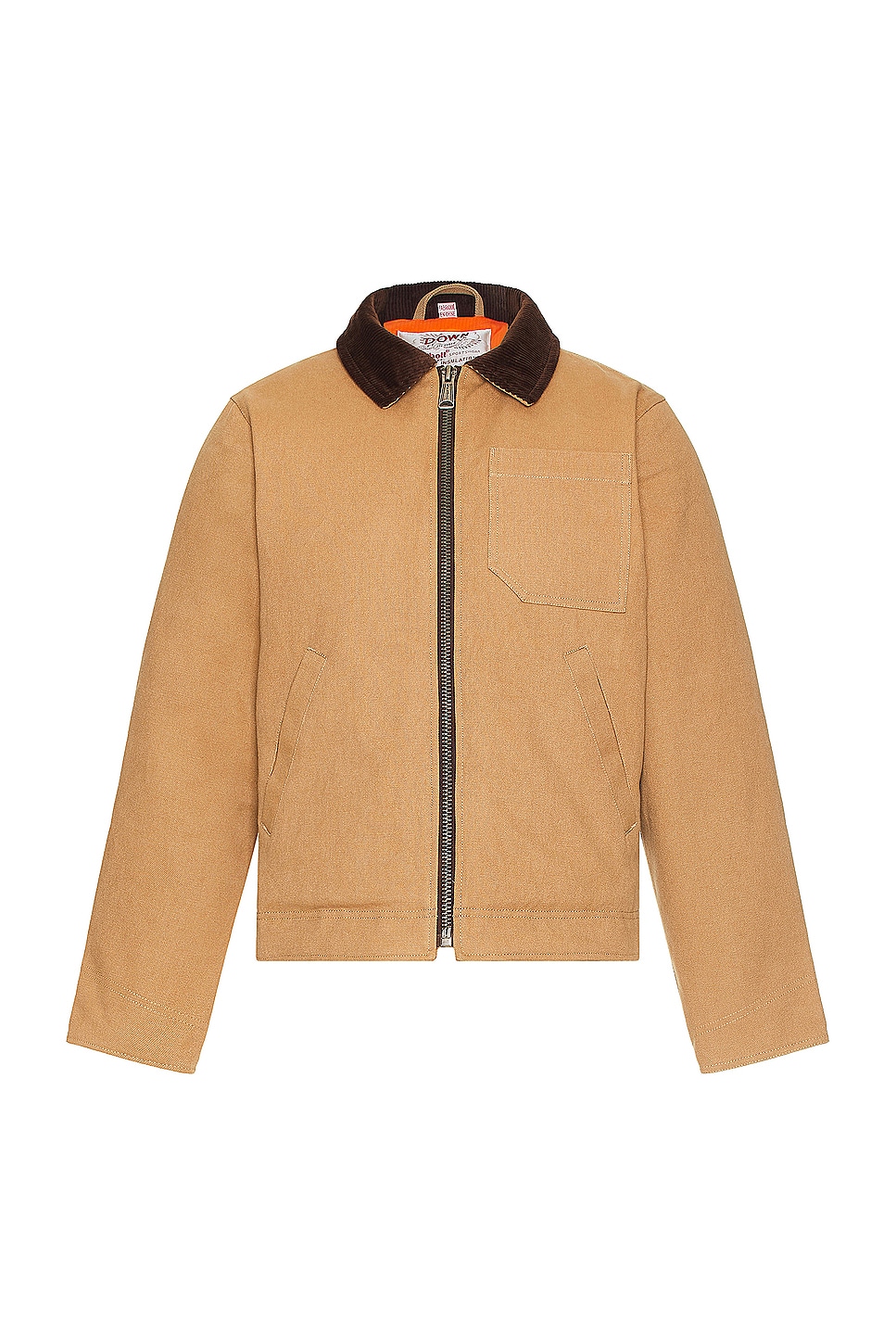 Image 1 of Schott Union Canvas Down Filled Jacket in Khaki