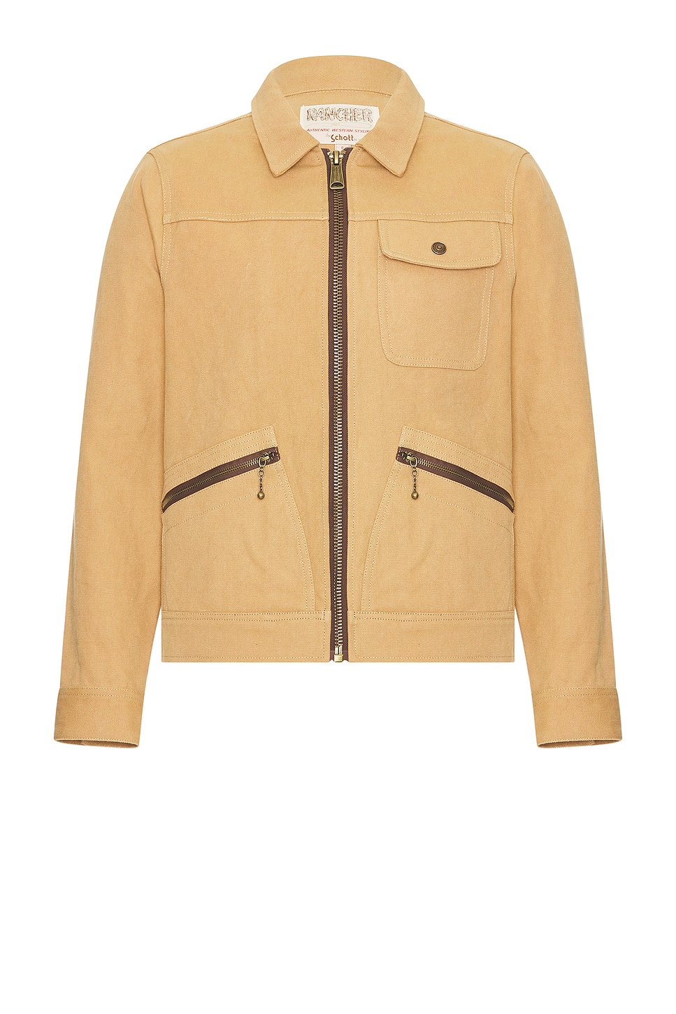 Unlined Utility Jacket in Tan