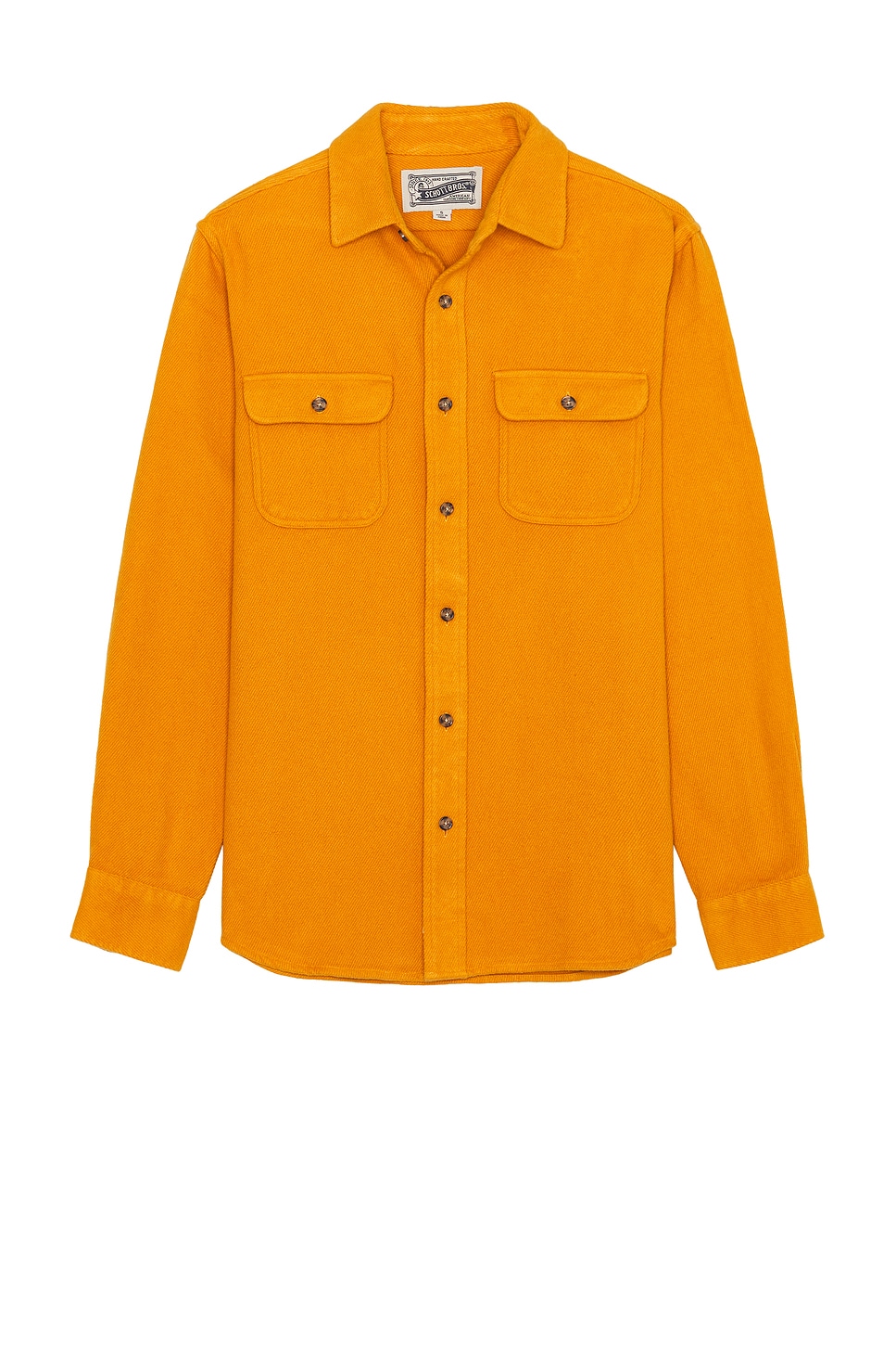 Flannel Work Shirt in Mustard