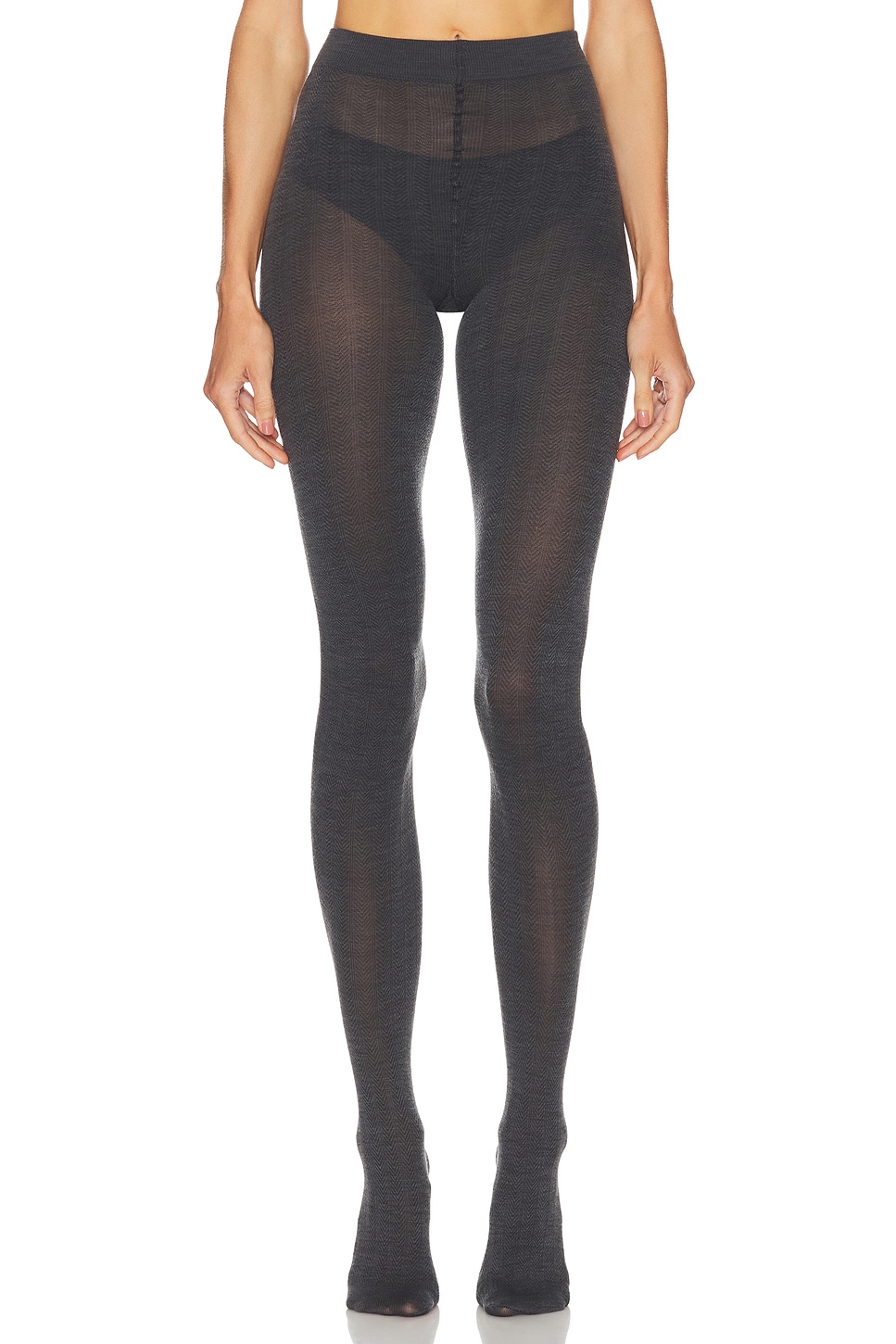 Swedish Stockings Ylva Organic Wool Tights In Black