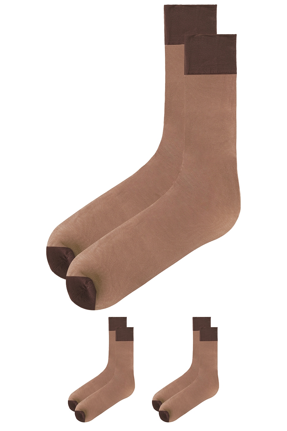Swedish Stockings Elin Premium Knee High 2-pack Socks In Brown