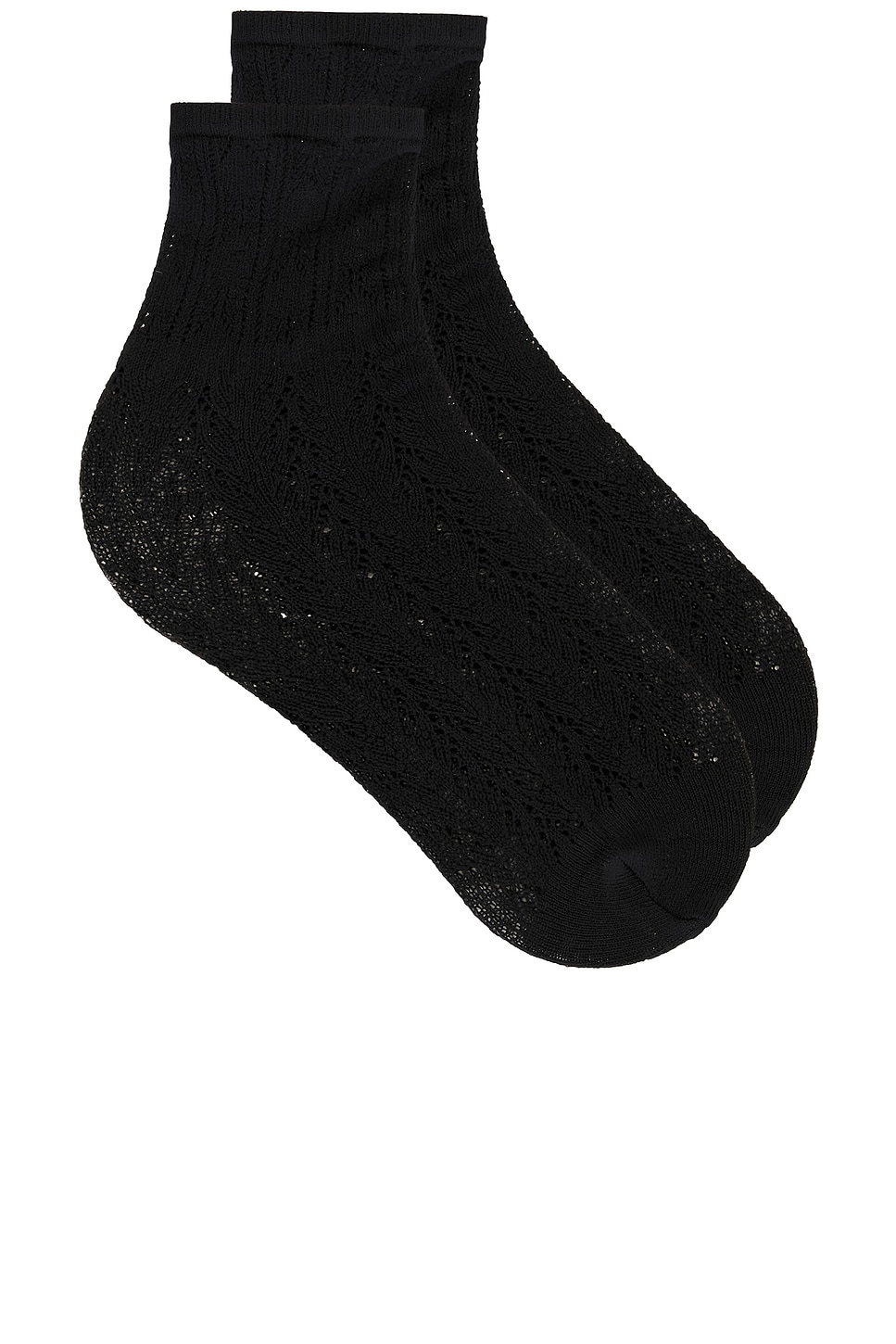 Swedish Stockings Erica Crochet Socks In Black