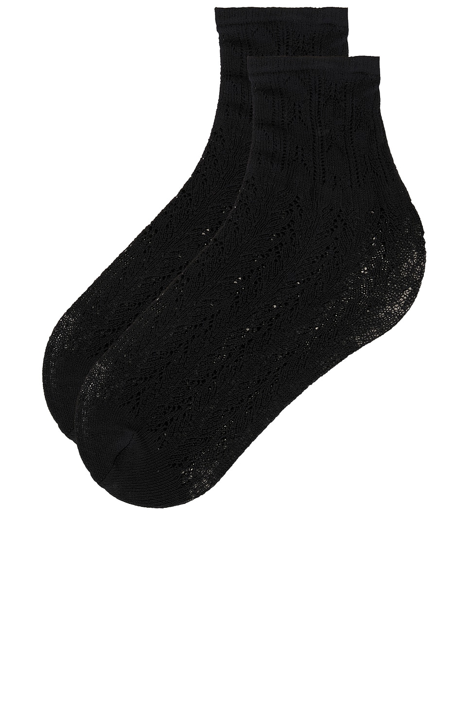Swedish Stockings Erica Crochet Socks In Black
