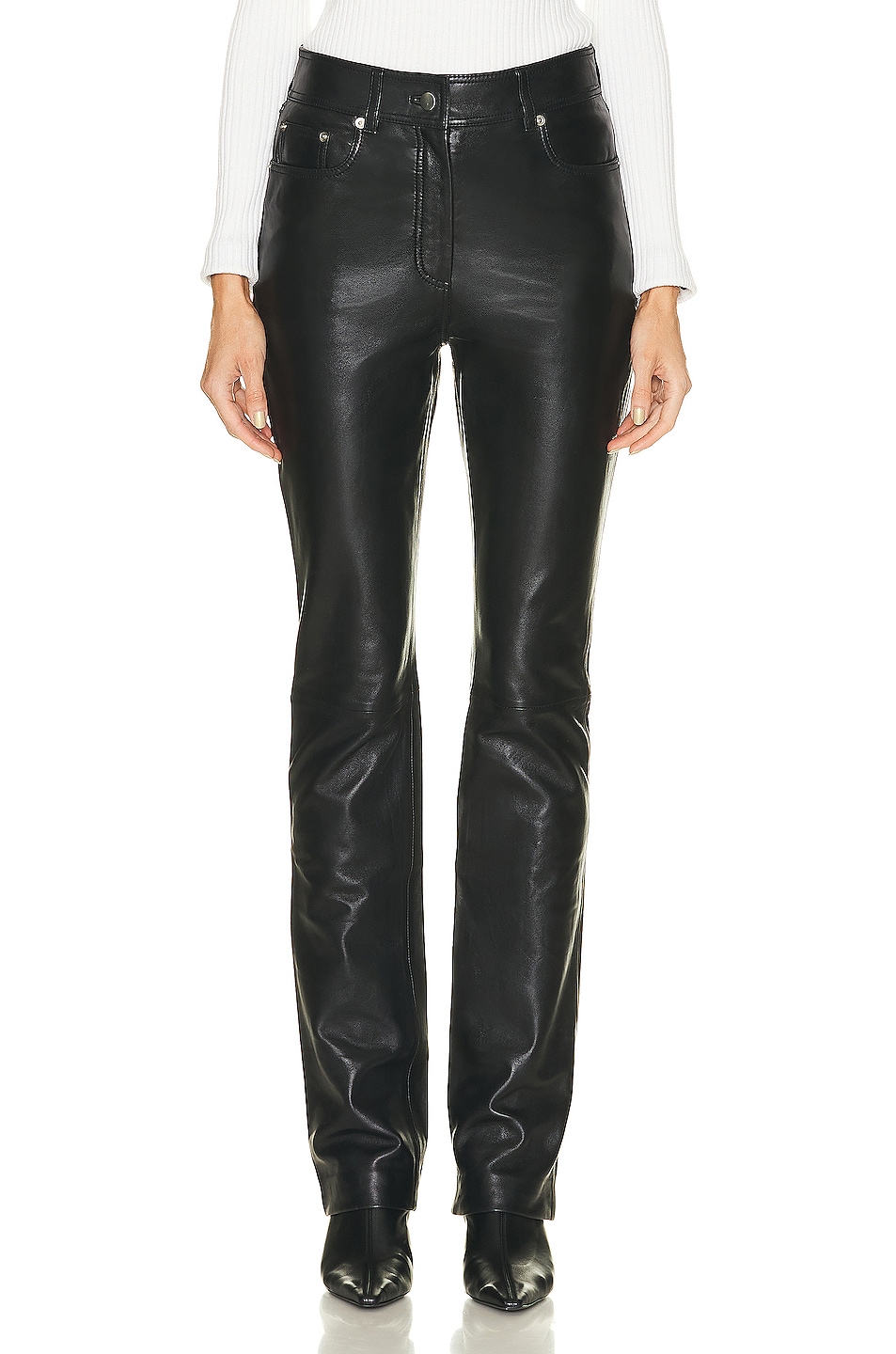 Image 1 of STAND STUDIO Rebecca Leather Pant in Black