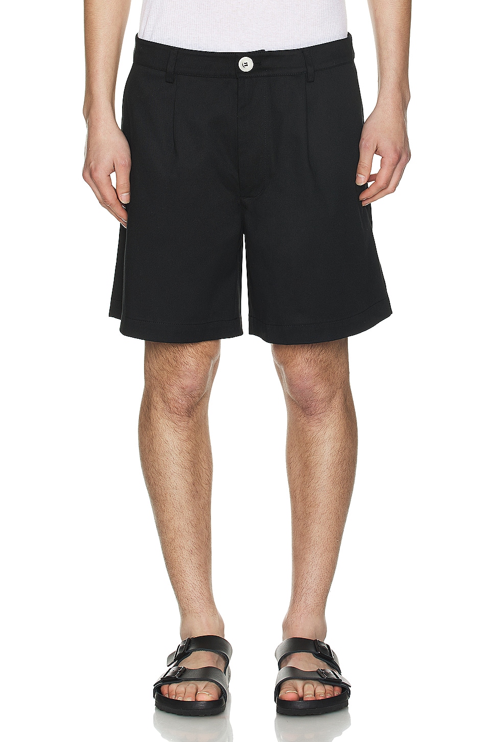 Image 1 of SIEDRES Melvin Pleated Short in Black