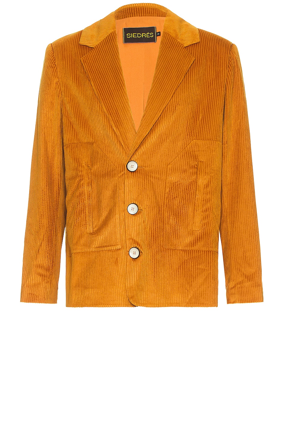 Image 1 of SIEDRES Corduroy Suit Jacket in Mustard