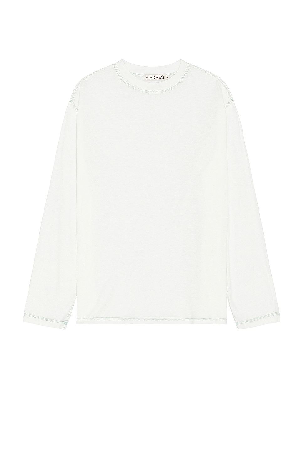 Image 1 of SIEDRES Devon Long Sleeve T-shirt in White