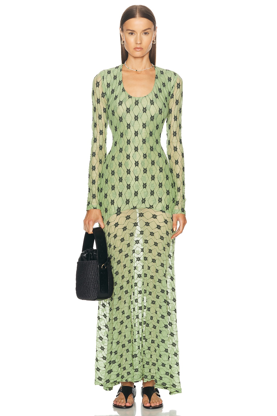 Image 1 of SIEDRES Jolli Long Dress in Multi