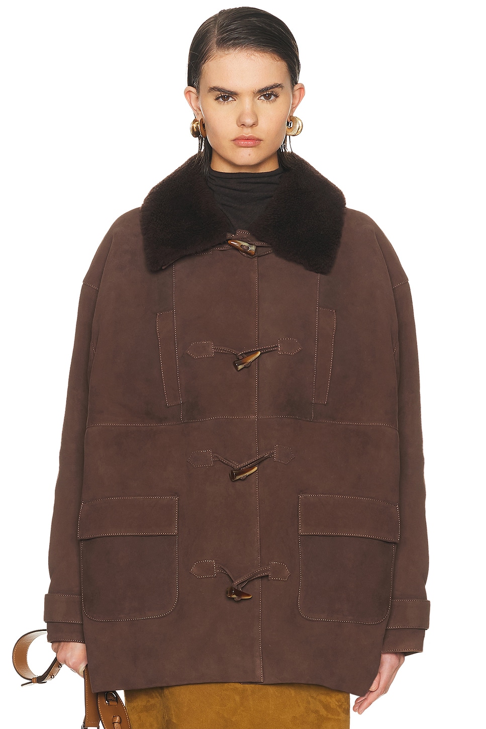 Image 1 of SIEDRES Theo Coat in Brown